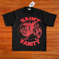 SAINT VANITY ins same style reverse letter printed casual short sleeved T-shirt