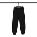 Fog Essentials Black Signature Joggers – Dark Relaxed Fit Hip-Hop Street Style