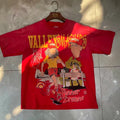 Valleydream Red Summer Cartoon Character Vintage Graphic T-Shirt