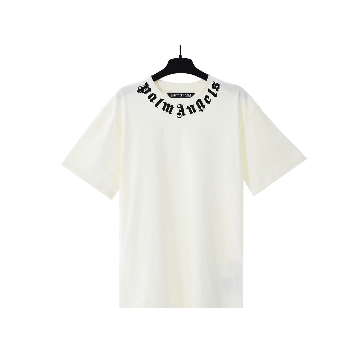 Palm Angels Neck Logo Off White Tee