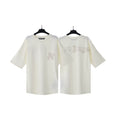 Palm Angels Cream Small Logo Front & Back Tee