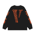 VLONE DIE ALONE Graffiti Script Long Sleeve T‑Shirt Black