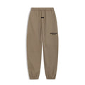 Fog Essentials Black‑Print Khaki Earth‑Tone Loose‑Fit Tapered Jogger Sweatpants