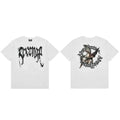 Revenge Distressed Gothic Logo Angel Graphic T‑Shirt