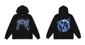 Revenge Blue Lightning Globe Graphic Hoodie