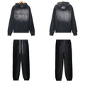 Palm Angels PURPLE Black Faded Hoodie Tracksuit 2Pcs