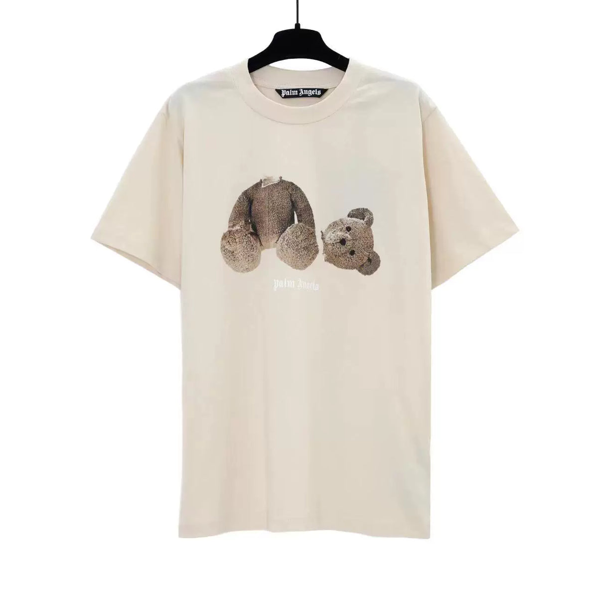 Palm Angel Cream Broken Bear Print Tee