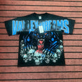 Valleydream Black Blue Panther Skull Valley Dreams Vintage T-Shirt
