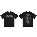 Revenge Thorn Polygon Skull Graphic T‑Shirt