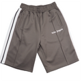 Palm Angels Grey White Side Stripe Shorts Unisex Streetwear Casual Sports Shorts