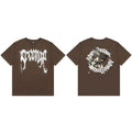 Revenge Distressed Gothic Logo Angel Graphic T‑Shirt