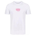 Yelir Pink Abstract Claw Print White Short Sleeve Casual T-Shirt