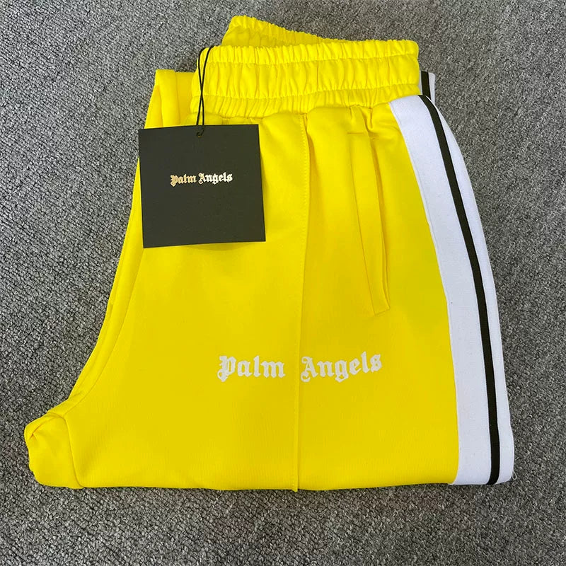 Palm Angels Bright Yellow Track Pants Unisex
