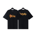Palm Angels Black Flame Font Tee