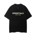 Fog Essentials Gold Letter Print Oversized Short‑Sleeve T‑Shirt Hip‑Hop Streetwear Casual Top