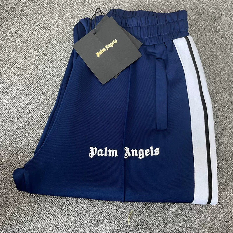 Palm Angels Navy Track Pants Unisex