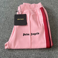 Palm Angels Pink Red Stripe Track Pants Unisex