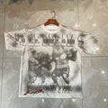 Valleydream Grey Washed Wrestler Retro Portrait Valley Dreams T-Shirt