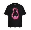 Palm Angels Black Bear In Mind Spray Print Tee