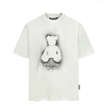Palm Angels White Bear In Mind Spray Print Tee