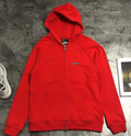 Chrome Hearts Red Triple Cross Zip Up Hoodie Streetwear Essential