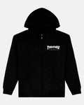 MAG LOGO - ZIP UP HOODIE - BLACK